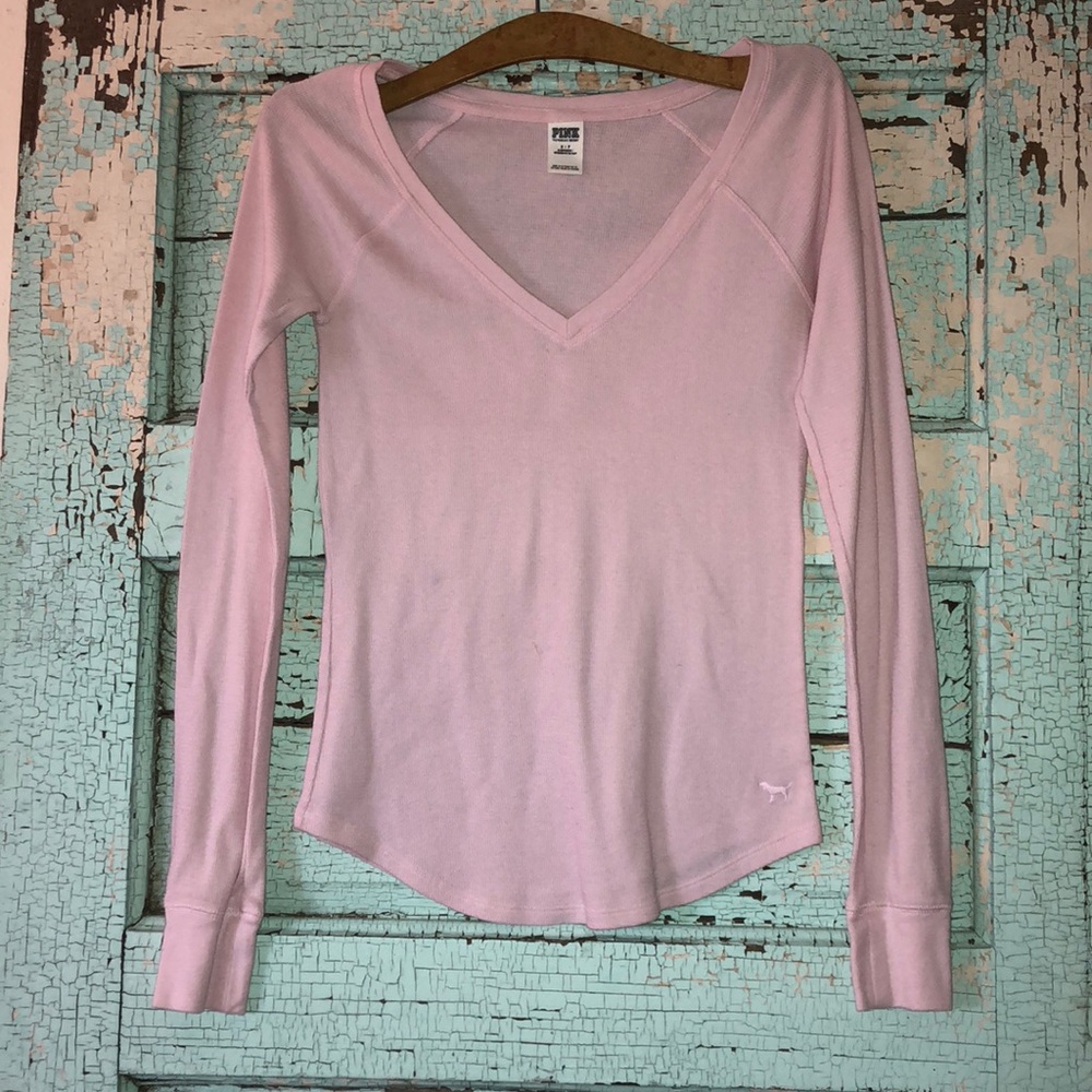 Victoria’s Secret Henley V Neck PINK S